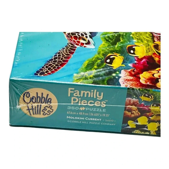 Cobble Hill Molokini Current Jigsaw Puzzle Family 350 Pieces Turtles New Jig Saw - Picture 5 of 9